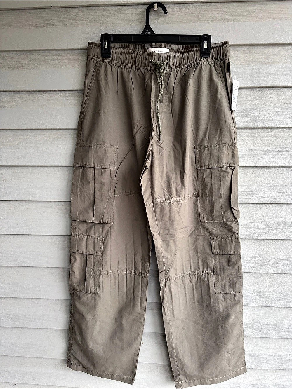 NWT Pacsun Olive Ripstop Baggy Cargo Pants Medium